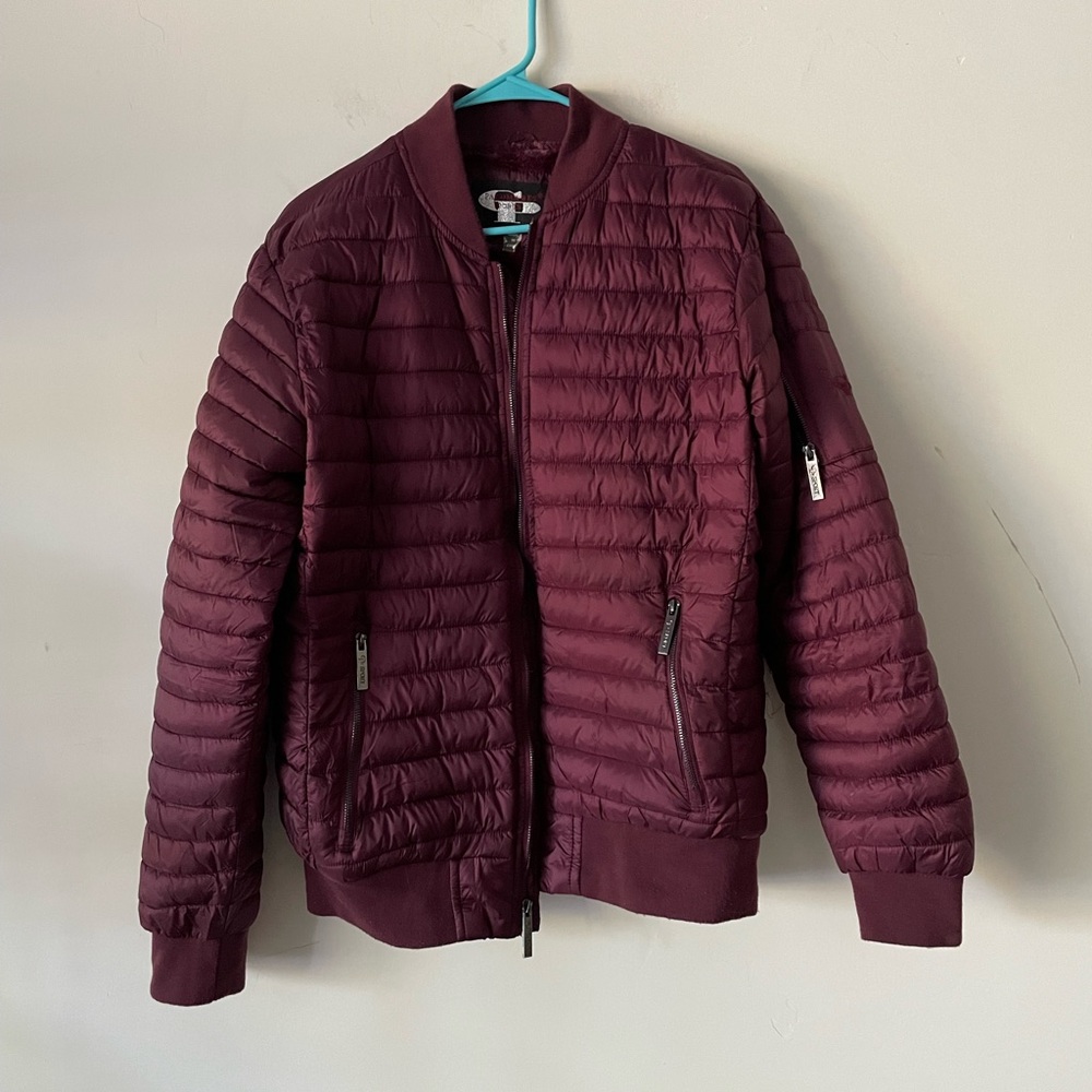 PALOMARES SPORTS puffed jacket. Furry inside. Ladies size L